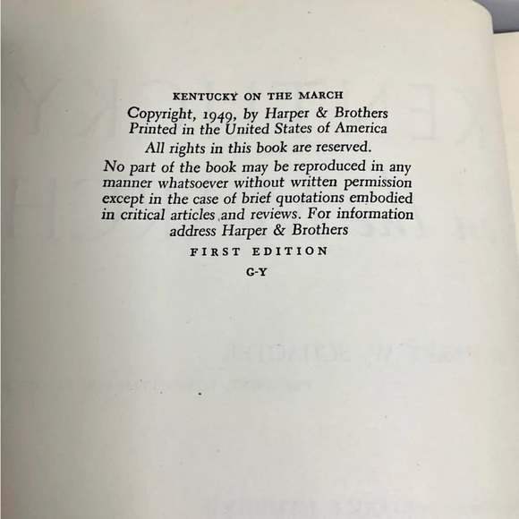 Kentucky On The March By HARRY W SCHACTER Harper Bros 1949 Signed - Picture 8 of 15